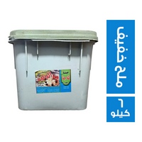 الوليد جبن ابيض طري نباتي الدهن ثلاجة ملح خفيف - 6 كجم