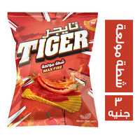 تايجر بطاطس بطعم الشطة مولعة - 3 ج