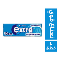 اكسترا لبان بطعم النعناع القوي - 10 قطع