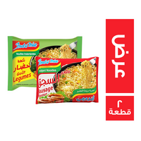 اندومي خضار - 70 جم كرتونة + اندومي سجق - 70 جم كرتونة