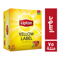 ليبتون شاي اسود - 75 فتلة