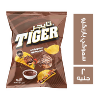 تايجر بطاطس بطعم السموكي باربكيو - 2 ج