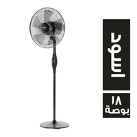 ميانتا مروحة ستاند تايمر اسود - 18 بوصة