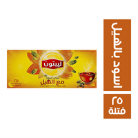 ليبتون شاي اسود بالهيل - 25 فتلة