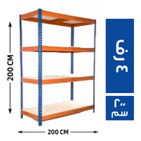 المصرية وحدة تخزين ديكسون 4 رف 200*60 - 200 سم