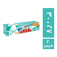 فور اكياس غلق ذاتي بسلايدر سهل 30 * 27 - 20 كيس