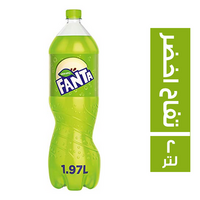 فانتا مشروب غازي بطعم التفاح الاخضر - 1.97 لتر