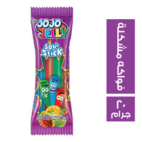 جوجو جيلي ساور كاندي بنكهة الفواكه المشكلة - 20 جم