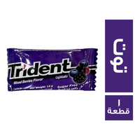 ترايدنت لبان بنكهة التوت - 1 قطعة