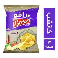 برافو شيبس بطعم الكاتشب - 3 ج