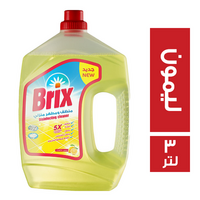 بريكس منظف مطهر برائحة الليمون - 3 لتر