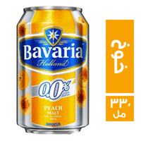 بافاريا مشروب شعير بطعم الخوخ - 330 مل