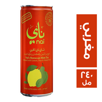 ناي شاي مثلج نعناع مغربي بالليمون وكمثري ومونك - 240 مل