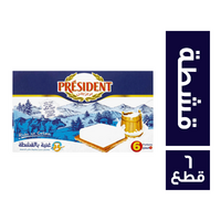 بريزيدن جبنة كريمى مربعات غنية بالقشطة - 6 قطع