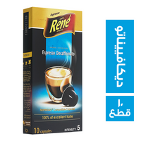 رينيه كوفي اسبريسو ديكافييناتو كبسولة 5 جم - 10 قطع