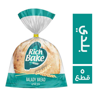 ريتش بيك خبز بلدي 20 سم - 5 قطع