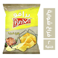 برافو شيبس بطعم فراخ شواية - 2 ج