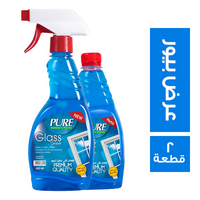 بيور عرض منظف زجاج 550 مل + غيار - 2 قطعة