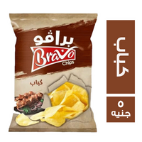 برافو شيبس بطعم كباب - 5 ج