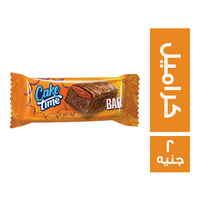 تايم كيك بار كاكاو بالكراميل ومغطى بالشيكولاتة - 2 ج