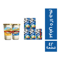 باندا عرض 125 جم + 125 جم وكاسات هدية - 42 قطعة