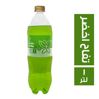هيلثي كولا مشروب غازي بطعم تفاح اخضر - 1 لتر