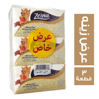 زينه عرض مناديل سحب برائحة العود 550 منديل - 3 قطعة