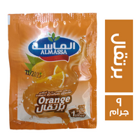 الماسة عصير بودر بطعم البرتقال - 9 جم