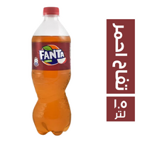 فانتا مشروب غازي بطعم التفاح الاحمر - 1.5 لتر