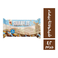شير ات بسكويت 4 اصابع مغطى بالشيكولاتة البيضاء - 42 جم