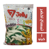 سفن جيلي ستيك شكل تمساح اخضر - 1 كجم