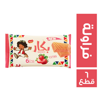 السلام سويت بكار ويفر بالفراولة - 6 قطع