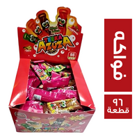 تيكا ازوزا لبان محشو بطعم الفواكه - 96 قطعة