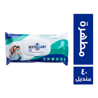 بيستريليانت مناديل مبللة مطهرة - 40 منديل