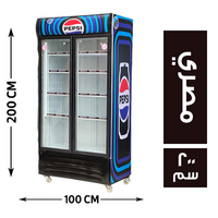 حربي مصر ثلاجة راسية 2 باب 100*60 مصري - 200 سم