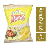 برافو شيبس بطعم فراخ شواية - 10 ج