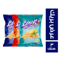 بريك سناكس بطعم فراخ كاري - 5 ج + زيتون وزعتر - 5 ج + ليمون وشبت - 5 ج