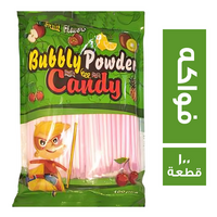بابلي بودر كاندي بطعم الفواكه - 100 قطعة
