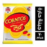 دبل ديكر كورنتوس سناكس بطعم الجبنة الحارة - 70 جم