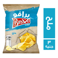 برافو شيبس بطعم ملح - 3 ج