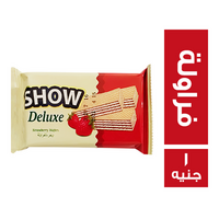 شو ديلوكس ويفر بالفراولة - 1 ج
