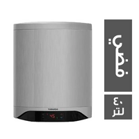 تورنيدو سخان كهرباء شاشة ديجيتال فضي - 40 لتر