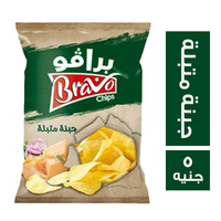 برافو شيبس بطعم الجبنة المتبلة - 5 ج