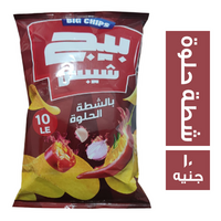 بيج شيبس بطعم الشطة الحلوة - 10 ج