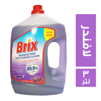 بريكس منظف ومطهر متعدد الاغراض برائحة اللافندر - 3 لتر