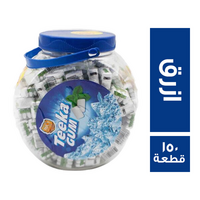 تيكا لبان بالنعناع باطوق ازرق - 150 قطعة