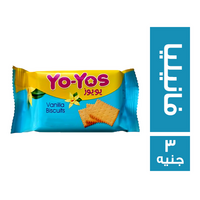 يويوز بسكويت سادة بطعم الفانيليا - 3 ج