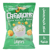 جاجوار كريشنز بطعم الساوركريم والبصل - 10 ج