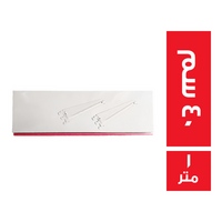 رف صاج سمك 0.7 سم عرض 40 سم + 2 كابولي - 1 متر