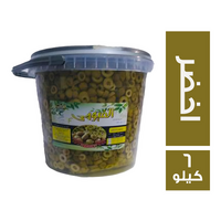 الفيومي زيتون اخضر شرائح - 6 كجم